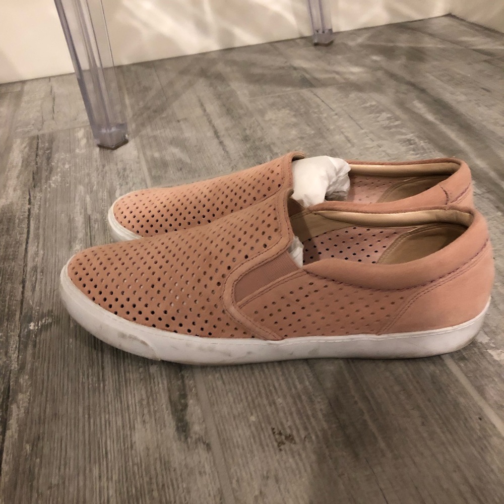 Clarks Blush Suede Sneakers